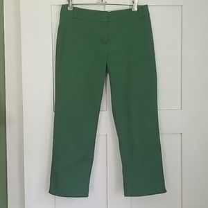 Talbots Green Crops Capris